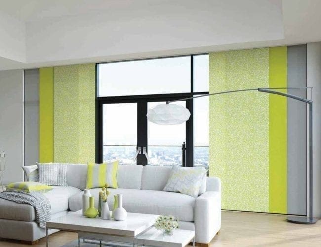 Apartment panel blinds